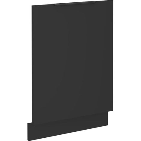 Frontblende für vollintegrierten Geschirrspüler 60 cm Küche SIENA Schwarz (1/4)