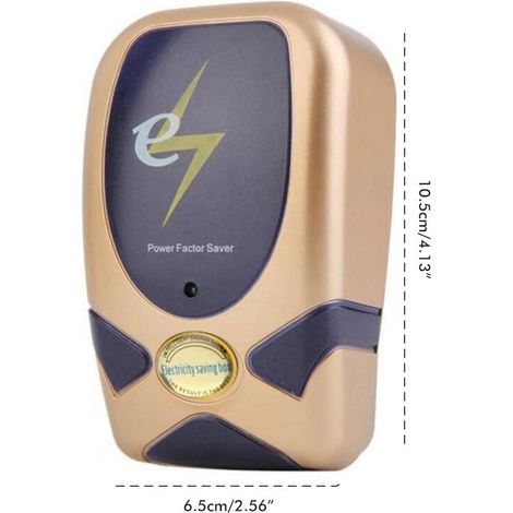 Boîte Économiseur d'Électricité 28000W Économiseur d'Énergie Électrique - Boîte de Stabilisation de Tension ABS dorée 10.5cm 1pc (1/5)