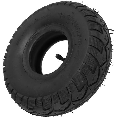 Ej.Life Creation Tube Tire 4.10-3.50-4,10 Zoll 4.10 3.50‑4 Innenschlauchreifen mit Gebogenem Ventil 4.10/3.50‑4 Gummiinnenaußenreifen Luftreifenersatz A (1/5)
