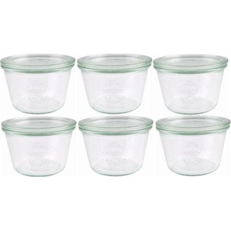 Weck Vasetto in Vetro  370ml Confezione 6 Pezzi