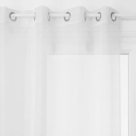 Atmosphera – Voilage Louis 140x240 cm – 100% polyester – 8 œillets en fer – Pour salons et chambres – Laisse passer la lumière (1/5)