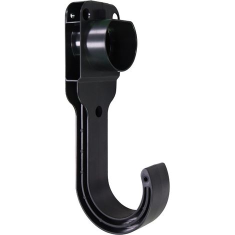 Support de chargeur pour véhicule électrique, noir, norme européenne, fixation murale, ABS+PC, résistant à la corrosion (1/5)