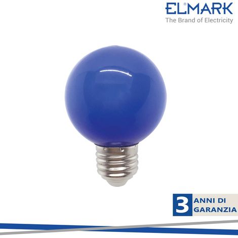 LED LAMPADA GLOBE G60 3W E27  BLU