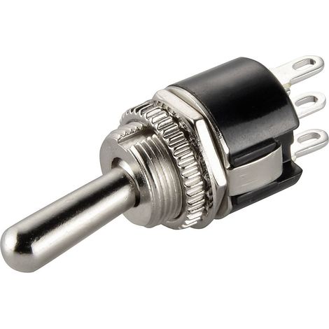 Interrupteur à levier 1 x On/On TRU COMPONENTS TC-R13-37C-05 1587683 250 V/AC 3 A à accrochage 1 pc( (1/4)