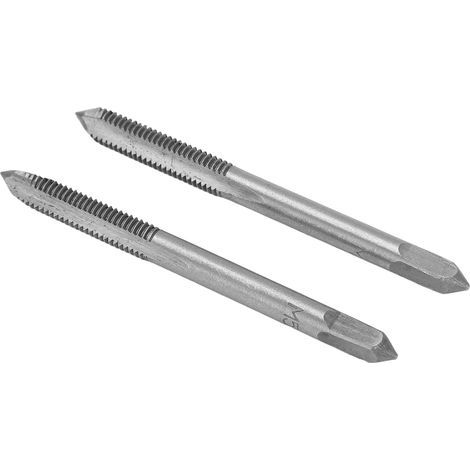 Lot de 2 tarauds machine HSS M5x0.8 à 3 cannelures droites pour filetage manuel (1/5)