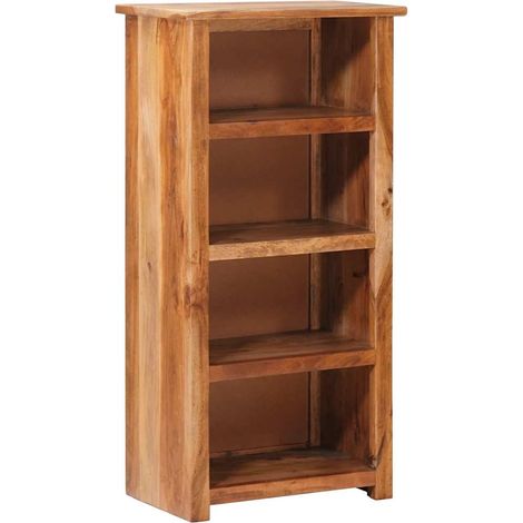 Bibliothèque 50 x 30 x 100 cm / Étagère de Rangement Meuble Étagère / Bois de Sesham massif (1/5)