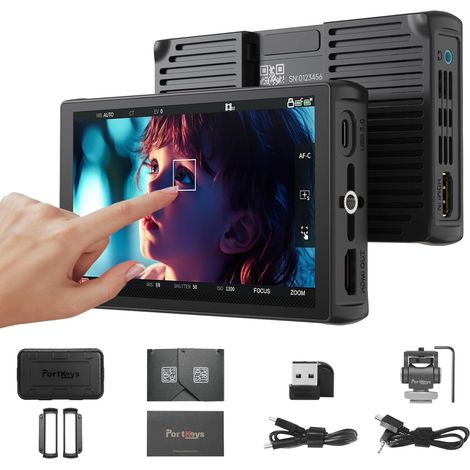 LH5C 5,4" Moniteur Caméra 4K HDMI Input, Camera Control Touch to Focus pour FX2/FX3/FX30/A6700/A7S III/A7M IV, R5/6/7/8, GH6/BGH1/S5, 3D LUT Waveform Focus Peaking Moniteur DSLR (1/5)