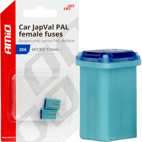 Fusibles hembra para coche Japval PAL, 2 unidades, 20A amio-03458 (1/3)