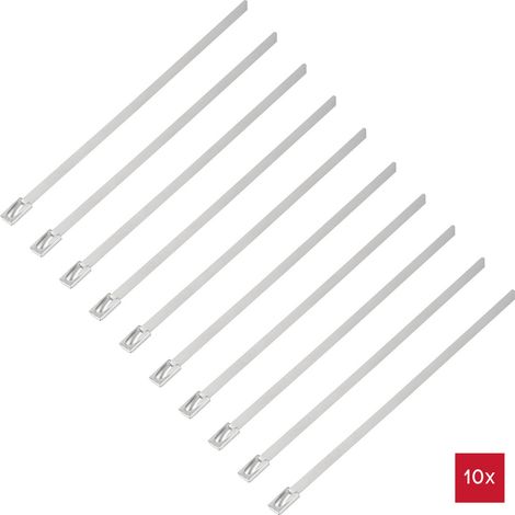 TRU COMPONENTS TC-12656640 Stahlkabelbinder 150 mm 4.6 mm AISI 304 10 St. (1/2)