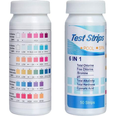 50 pièces testeur de pH de piscine outils test d'eau indicateurs liquide Pour bandelettes test sécurité universelles accessoires (1/5)