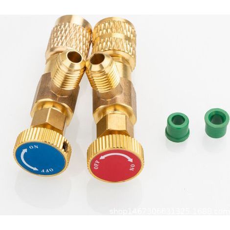 Soupape de sécurité fluorine pour climatiseur r410 soupape de remplissage liquide réfrigérant outils de réfrigération soupape de sécurité réfrigérant r22 pour climatiseur (1/5)