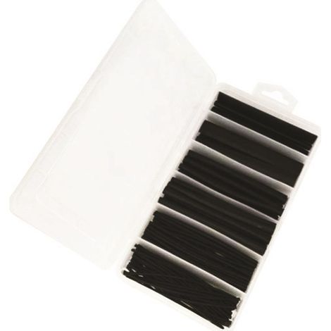 Assortiment de 100 gaines thermoretractables 100mm noires retreint 2:1