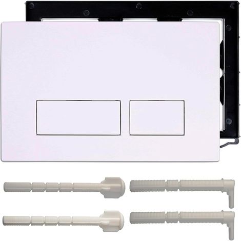 Toilet Trigger Plate Compatible with Geberit Sigma, UP300 and UP320, with Double Flush Equipped with a Set of Hunting Levers and Installation Frame (1/5)
