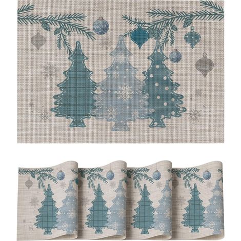 Set 4 Tovagliette PVC Resistenti Calore Lavabili 30x45 cm (1/5)