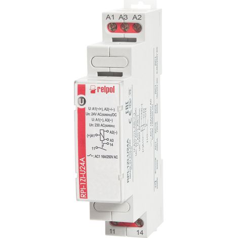Elektromagnetisches Relais 120A 1Z 16A 24VAC/DC oder 230VAC AgSnO2 RPI-1ZI-U24A 863377