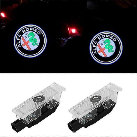 Lot de 2 lampes LED pour portières de voiture, éclairage d'ambiance, projecteur de logo et d'entrée de service. (1/5)