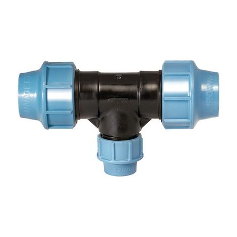 TEE A COMPRESSIONE RIDOTTO PN16 UNIDELTA - MM 32X25X32- 2 pezzi