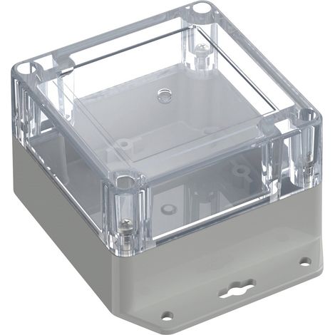 TRU COMPONENTS 6U07090906737 TC-13865252 Industrie-Gehäuse 121.5 x 91.5 x 60 ABS-PC Lichtgrau, Tra (1/2)