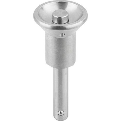 KIPP Kugelsperrbolzen mit Pilzgriff D1=16 L=45 Edelstahl kompakt (1/3)