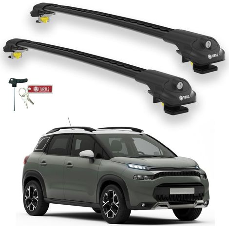TURTLE kompatibel mit Citroen C3 Aircross (A88) 2018-2024 Dachträger Air1 Schwarz (1/5)