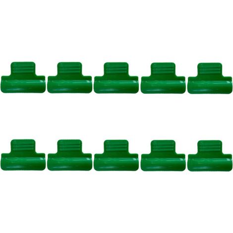 Clips de support pour plantes de serre en plastique, anneaux de support pour filet de jardin, barres de fixation pour treillis d'ombrage (1/4)