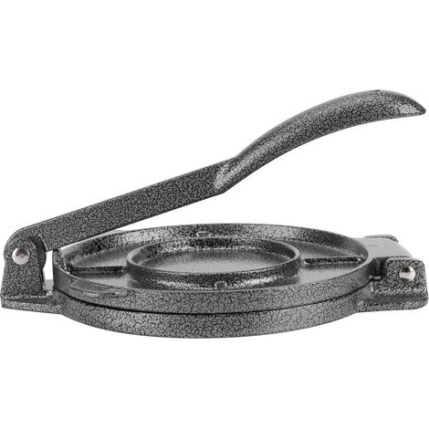 Presse à tortillas de 16,5 cm (6,5 po) en alliage d'aluminium pour tortillas de maïs, outils de pressage de pâte, ustensiles de cuisine, gris (1/5)