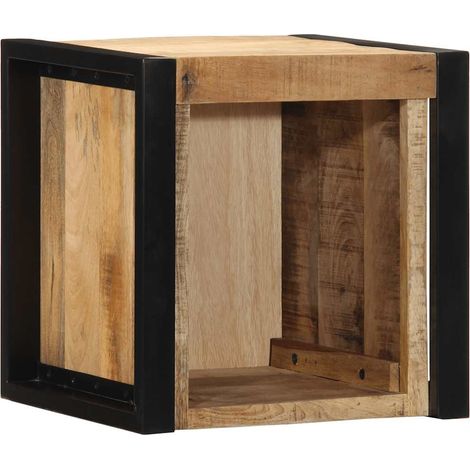 Maison Exclusive - Comodino 40x35x40 cm in Legno Grezzo Massello di Mango (1/5)