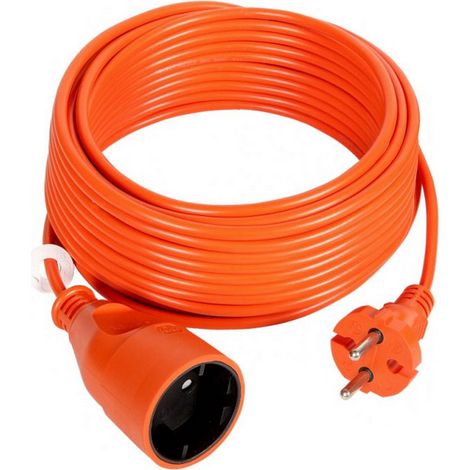 Cable alargador para jardín de 1 toma, 10 A, 30 m /OMY 2x1/ naranja PS-160
