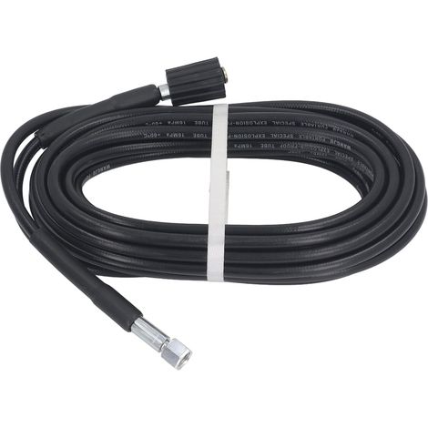 Tuyau flexible antidéflagrant pour nettoyeur haute pression, en caoutchouc PVC durable, longueur 10 m, M22 x 1,5 mm, 14 mm, pour nettoyage de voiture et arrosage de jardin (Type de bord concave) (1/5)