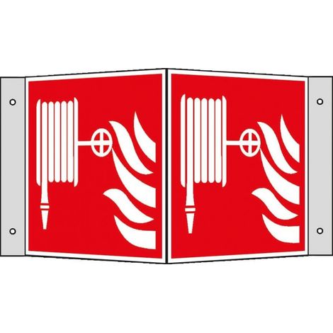 Lyreros de prevención de incendios "tubo contra incendios" como placa angular alu 200 x 200