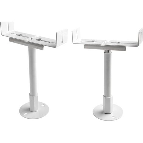Paire de supports de radiateur en aluminium – Pieds tubulaires pour radiateur – Support de radiateur réglable en hauteur pour support vertical (réglable 16–21 cm) (1/5)