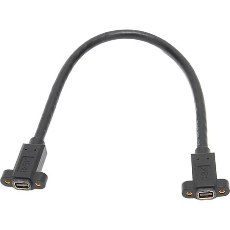 Câble Mini DisplayPort 8K 60Hz, 4K 144Hz, Panneau de Montage, Adaptateur Femelle à Femelle 30cm (1/5)