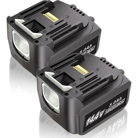 KUNLUN 2X 14,4V 5,0Ah Batteries pour Makita Batterie BL1430 BL1415 BL1440 BL1415N 196875-4 194558-0 195444-8 196388-5 194065-3 (1/5)