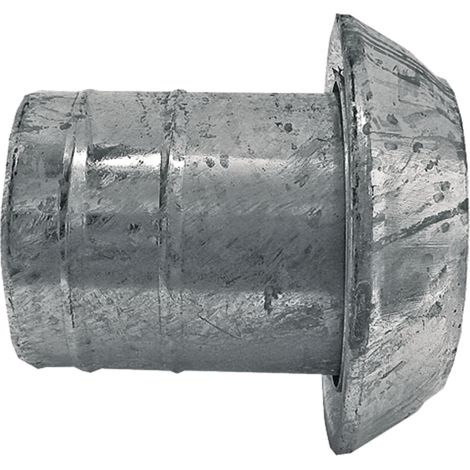 Tappo da 4" con manicotto per tubo flessibile da 110 mm sistema PERROT, acciaio zincato 0200350 (1/2)