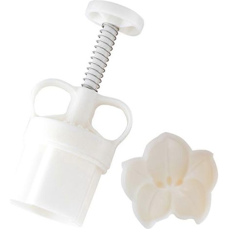Moule à gâteaux de lune en plastique ABS, motif fleur de bégonia, pour les amateurs de pâtisserie (1/5)