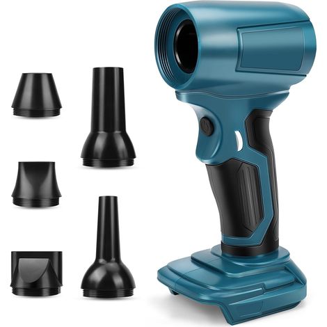 Souffleur sans Fil for Makita 18V - Soufflette Portable 85000 TR/Min avec Moteur Brushless, 5 Buses Incluses, Variation Continue (Ba (1/5)