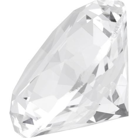 Lot de 2 Gros Strass en Verre Cristal Synthétique Diamant Artificiel Transparent Poids-Papier Décor Bijoux (1/5)
