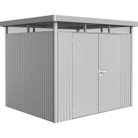 Casetta HighLine Misura H3 argento met, porta a due battenti