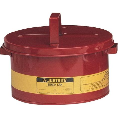 Tränkbehälter 8,0l Stahlbl.D292xH149mm JUSTRITE (1/2)
