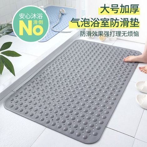 Tapis antidérapant pour salle de bain à bulles 120 x 80 cm, tapis de salle de bain agrandi, tapis de douche pour pieds (1/4)