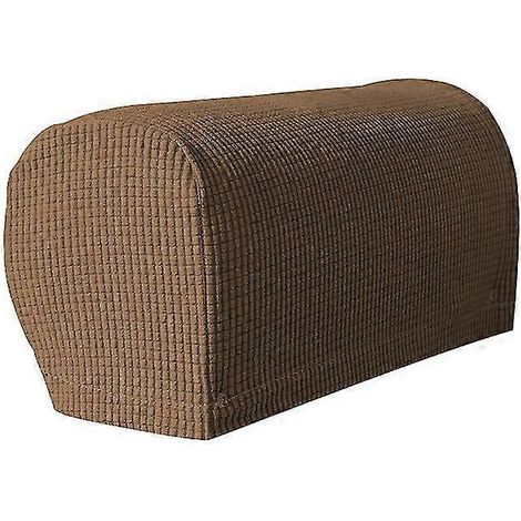 Lot de 2 protège-accoudoirs pour fauteuils et canapés, antidérapants, couleur café. (1/4)