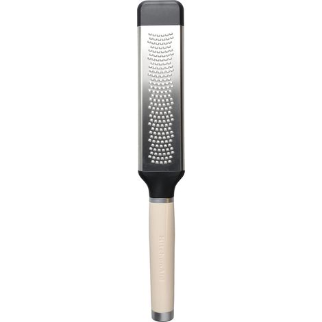 KitchenAid Grattugia con Manico in Acciaio Inossidabile, Taglio Fine, Bidirezionale – Color Crema (1/4)