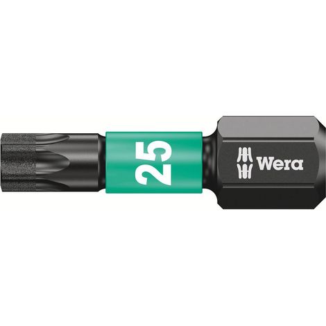 Embouts DIY Impaktor 867/1 IMP DC pour vis TORX 25x25mm - WERA - 05057625001