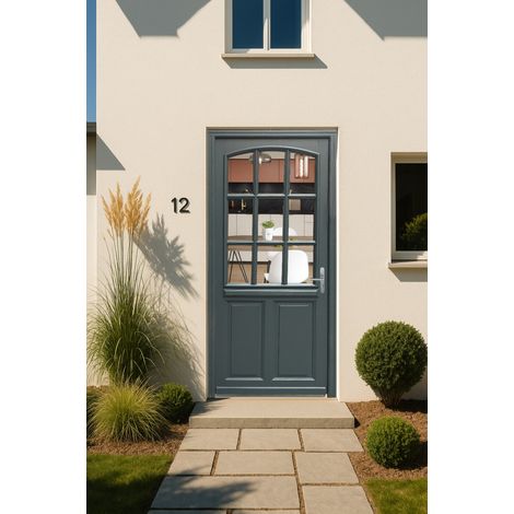 Porta d'ingresso in legno Exo modello 'alexa' 215X80 a sinistra