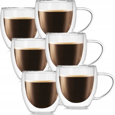 Vasos térmicos de 250 ml para café y té (6 unidades) (1/5)