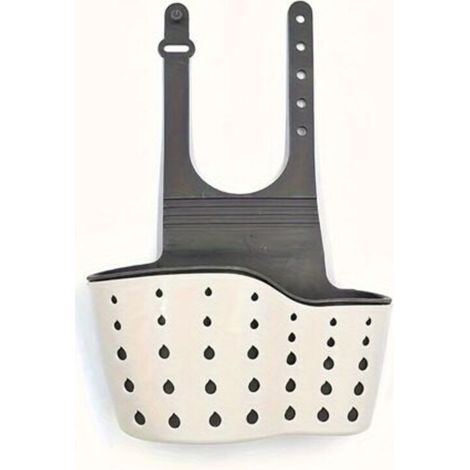 Panier suspendu pour lavabo avec support en silicone beige – (1/5)