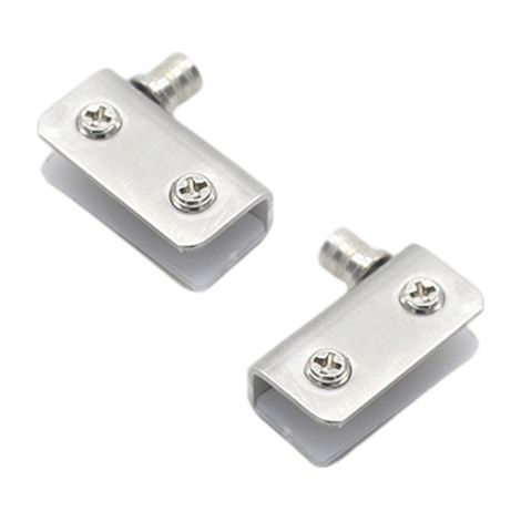 Cerniera per porta in vetro (set da 4), cerniera per porta in vetro, acciaio inossidabile, Fi (1/3)