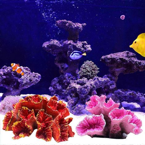 Plante corallienne artificielle en résine pour aquarium, écologique, sûre et sans danger (1/4)