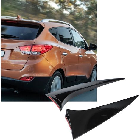 Ailerons latéraux de lunette arrière noir brillant (une paire) pour Hyundai iX35 2010-2017