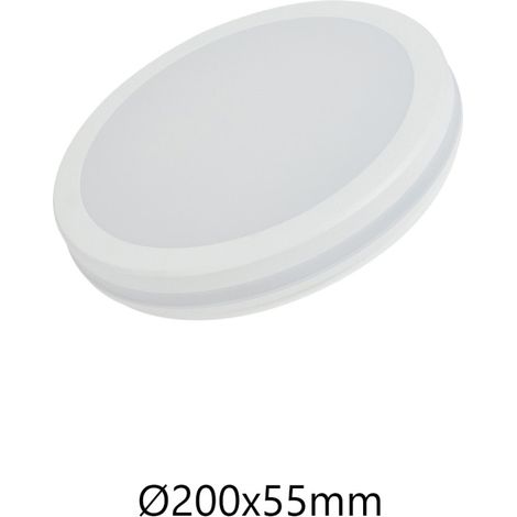 Alca power plafoniera led tonda 15w 1500lm ip65 - per esterni ed interni